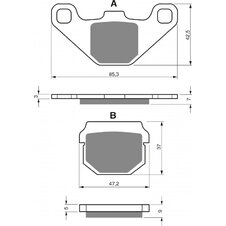 Brzdové obloženie GOLDFREN 047 K1