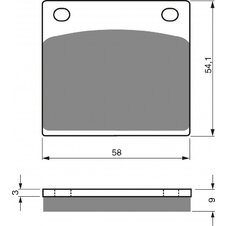 Brzdové obloženie GOLDFREN 076 AD  STREET