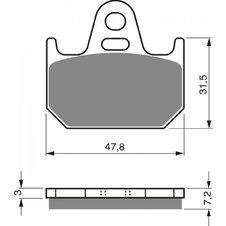 Brzdové obloženie GOLDFREN 158 AD  STREET