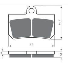 Brzdové obloženie GOLDFREN 417 S3