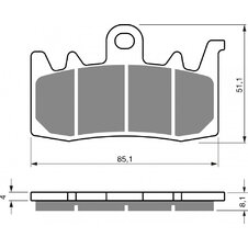 Brzdové obloženie GOLDFREN 328 GP6