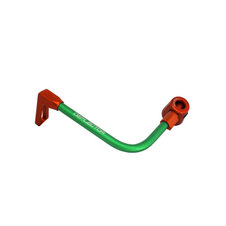 Lever guard ACCOSSATO with green hose and joint left, aluminium