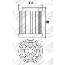 Olejový filter CHAMPION COF043 100609635