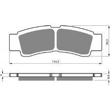Brzdové obloženie GOLDFREN 412 S33 STREET FRONT