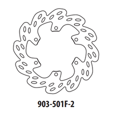 Brzdový kotúč GOLDFREN 903-501F-2 predné 245 mm