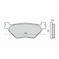 Brzdové obloženie RMS 225103130 organické