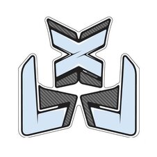 Tank pad PUIG SPECIFIC 8439C karbónový vzhľad s bočnou časťou