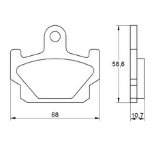Brzdové obloženie ACCOSSATO AGPA176 OR