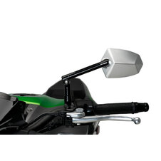 Zpätné zrkadlo PUIG GT.1 019ND čierny/eloxovaný hliník ľavý