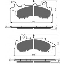 Brzdové obloženie GOLDFREN 396 S33 STREET FRONT