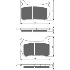 Brzdové obloženie GOLDFREN 276 S33 STREET FRONT