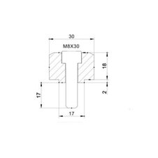 Zrkadlový adaptér PUIG ADAPTER REAR MIRROR HI-TECH IV BMW G310R C/BLACK 9850N čierna na koniec tyče