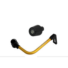 Lever guard ACCOSSATO with gold hose and joint right, aluminium