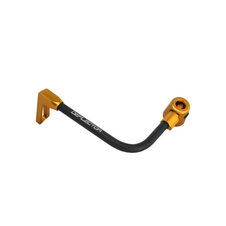 Lever guard ACCOSSATO with black hose and joint left, aluminium