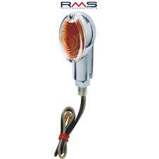 Blinker RMS 246480120 chrómový vzhľad, priehľadné sklo Homologácia