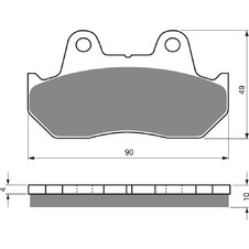 Brzdové obloženie GOLDFREN 050 S3