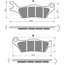 Brzdové obloženie GOLDFREN 351 AD  OFF-ROAD FRONT