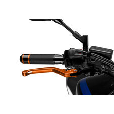 Páčka brzdy bez adaptéra PUIG 3.0 120TP dlhé oranžovo/strieborná