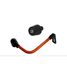 Lever guard ACCOSSATO with orange hose and joint right, aluminium