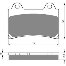 Brzdové obloženie GOLDFREN 073 S33 STREET FRONT