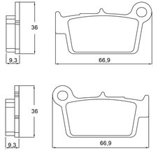 Brzdové obloženie ACCOSSATO AGPP106 OR