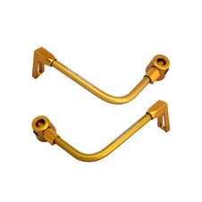 Lever guard ACCOSSATO with gold hose and joint right + left , aluminium