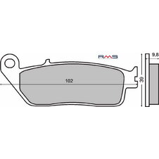 Brzdové obloženie RMS 225102640 organické