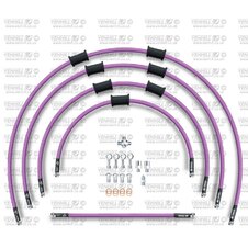 ŠTANDART -predok -sada Venhill POWERHOSEPLUS KAW-6003F-PU (5 hadíc v sade) Fialové hadice, chrómové koncovky