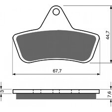 Brzdové obloženie GOLDFREN 232 K5