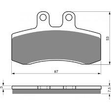 Brzdové obloženie GOLDFREN 105 S3