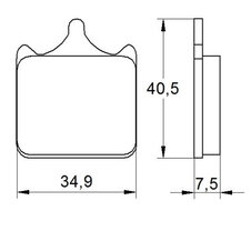 Brzdové obloženie ACCOSSATO AGPA112 OR