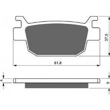 Brzdové obloženie GOLDFREN 287 AD  STREET