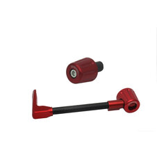 Lever guard ACCOSSATO with black hose and joint left, carbon