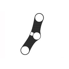 Ochranné nálepky na "okuliare" PUIG NAKED 7435U sivá