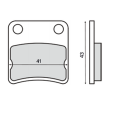 Brzdové obloženie RMS 225103240 organické
