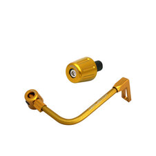 Lever guard ACCOSSATO with gold hose and joint right, aluminium