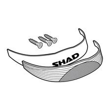 reflexný SHAD D1B291CAR biela pre SH29