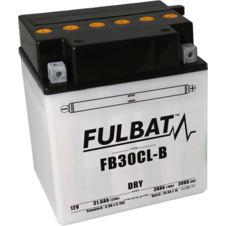 Konvenčný akumulátor ( s kyselinou) FULBAT FB30CL-B  (YB30CL-B) Vrátane balenia kyseliny