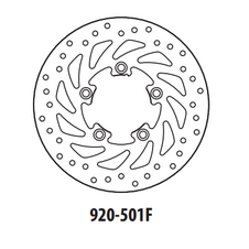 Brzdový kotúč GOLDFREN 920-501F predné 260 mm