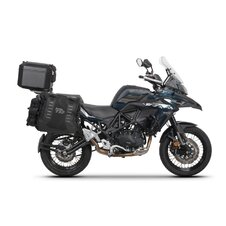 Kompletná sada bočných adventure vakov SHAD TERRA TR40 a hliníkového 55 L vrchného kufru ,vrátane montážnej sady SHAD QJMOTOR SRT550