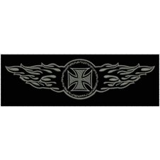 Nášivka plamene sivá