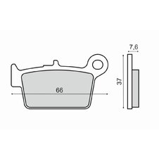 Brzdové obloženie RMS 225103020 organické