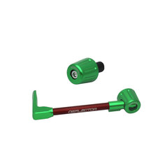 Lever guard ACCOSSATO with red hose and joint left, aluminium