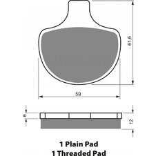 Brzdové obloženie GOLDFREN 057 S3