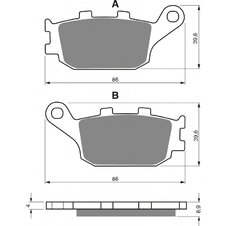 Brzdové obloženie GOLDFREN 021 S33 STREET Zadná