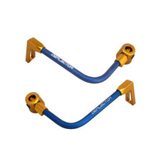 Lever guard ACCOSSATO with blue hose and joint right + left , aluminium