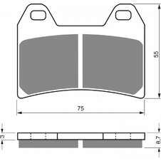 Brzdové obloženie GOLDFREN 141 S3