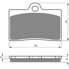 Brzdové obloženie GOLDFREN 064 GP6