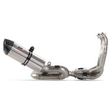 Výfuk kompletný 4x2x1 MIVV SUONO R.HO.0002.S8 Celotitán / Karbónové viečko