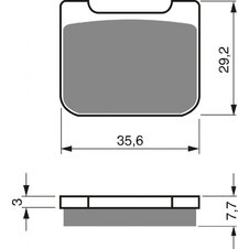Brzdové obloženie GOLDFREN 175 S33 STREET FRONT